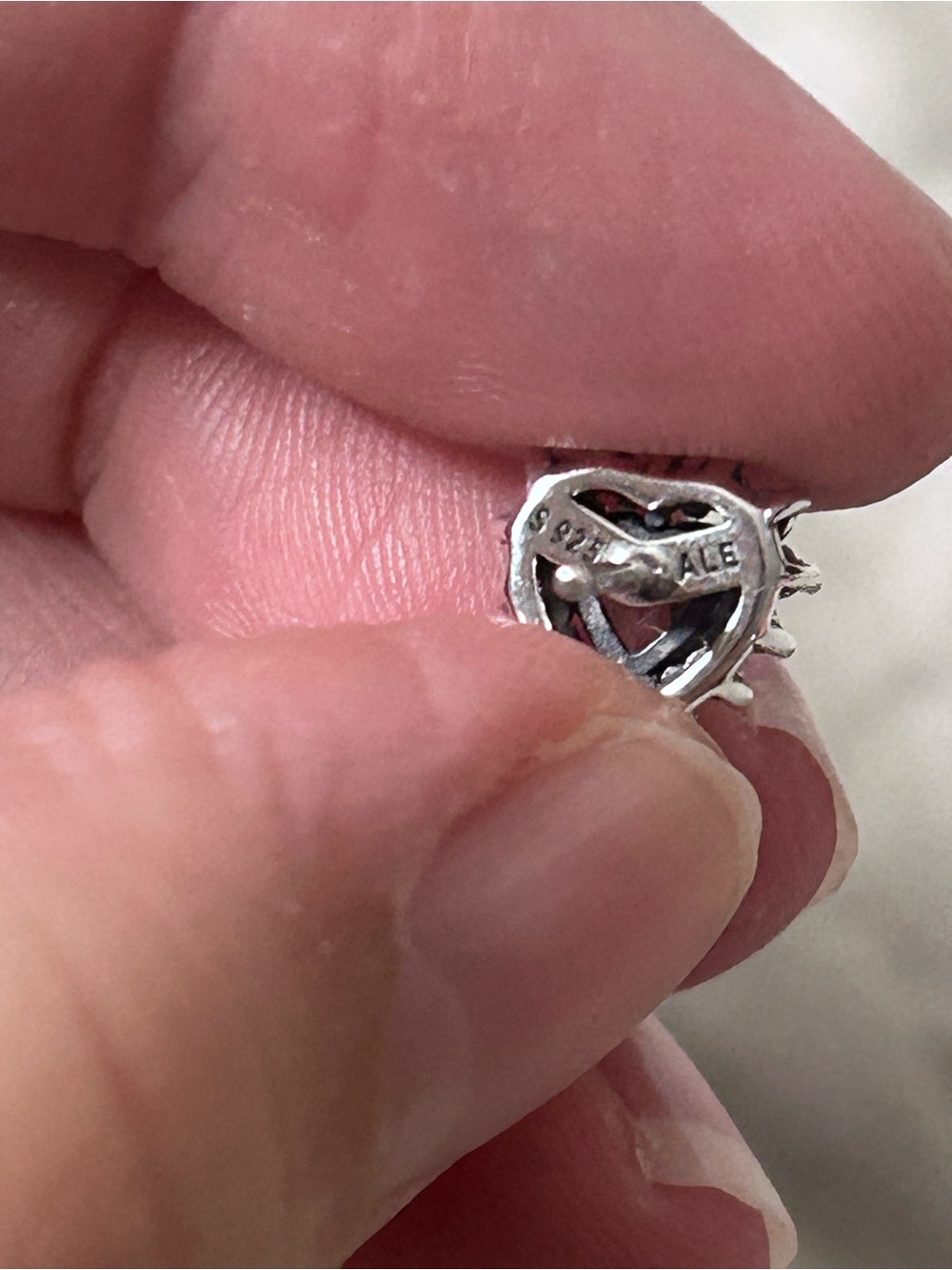 Pandora Sparkling Elevated Heart Stud Earrings - Picture 4 of 7